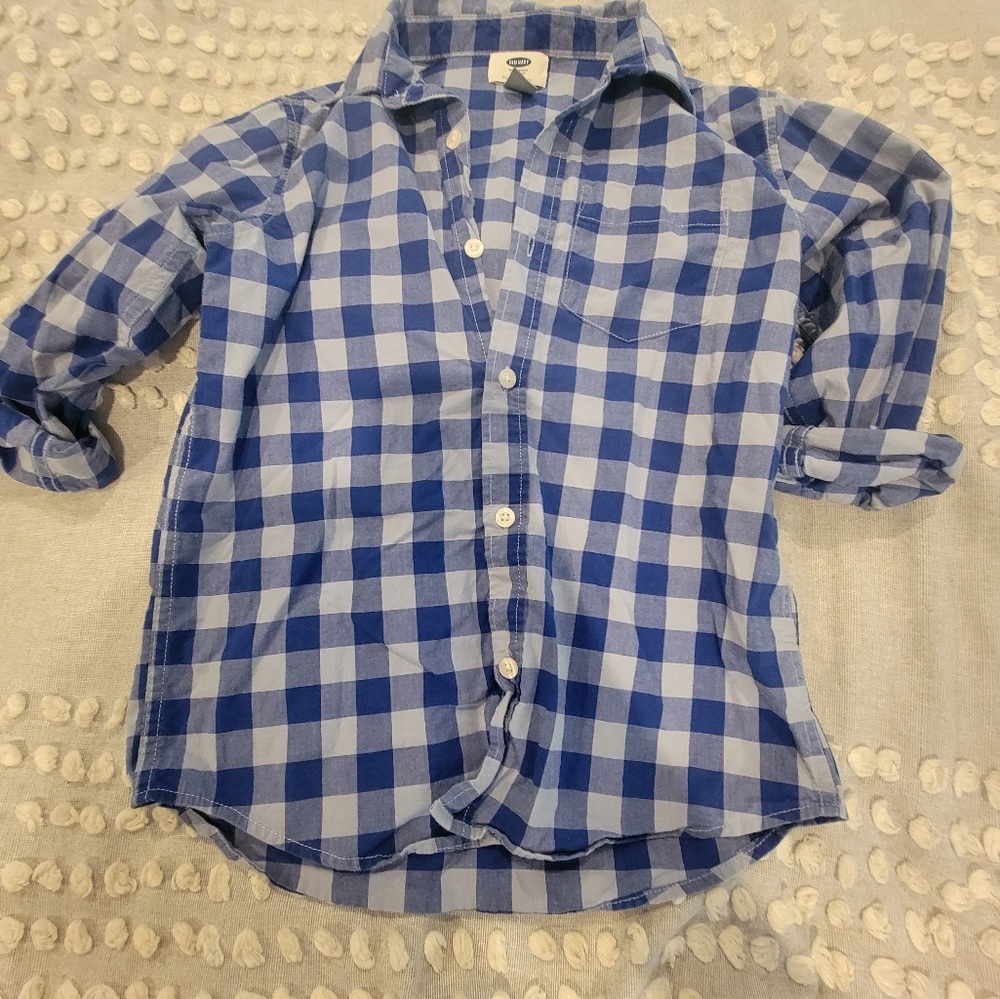Old Navy Size 8 Button Up Long Sleeve Shirt
